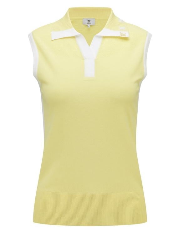 ANEW GOLF】AGEMWKV02 WOMEN  BACK  SIGNATURE  LOGO SLEEVELESS/S/YE